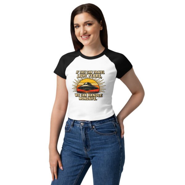 Women’s micro rib raglan baby tee