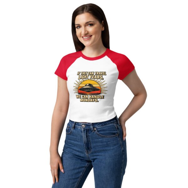 Women’s micro rib raglan baby tee